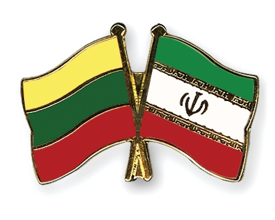 Fahnen Pins Litauen Iran