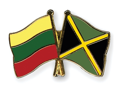 Fahnen Pins Litauen Jamaika