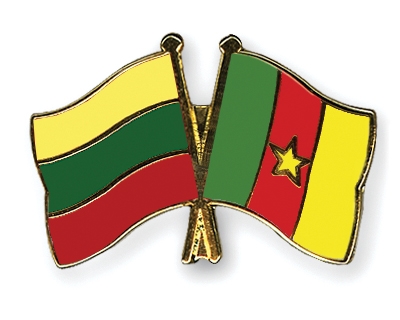 Fahnen Pins Litauen Kamerun