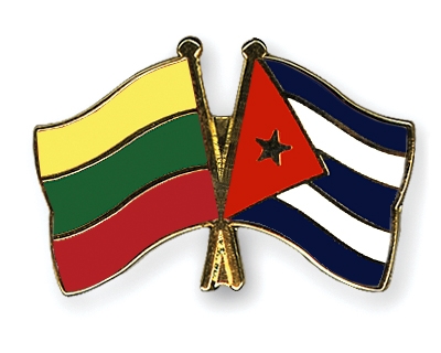 Fahnen Pins Litauen Kuba