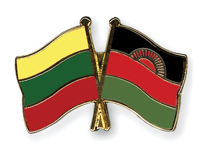 Fahnen Pins Litauen Malawi