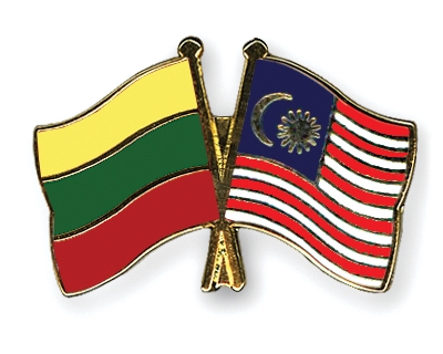 Fahnen Pins Litauen Malaysia