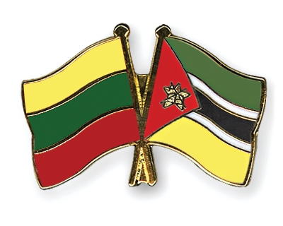 Fahnen Pins Litauen Mosambik