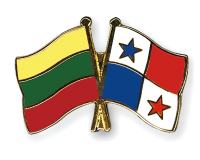 Fahnen Pins Litauen Panama