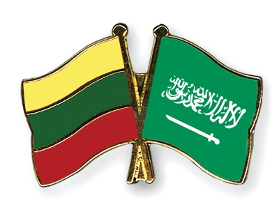Fahnen Pins Litauen Saudi-Arabien