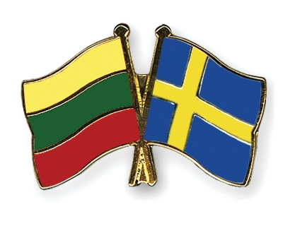 Fahnen Pins Litauen Schweden