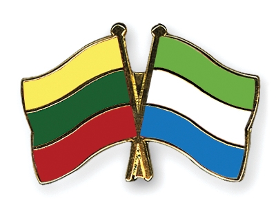 Fahnen Pins Litauen Sierra-Leone