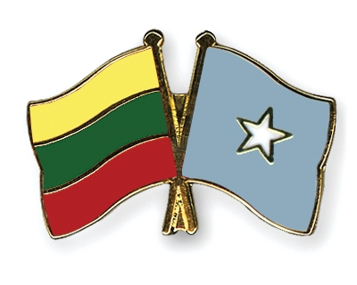 Fahnen Pins Litauen Somalia