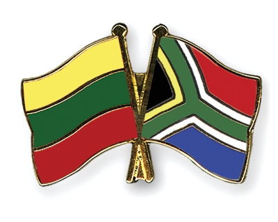 Fahnen Pins Litauen Sdafrika