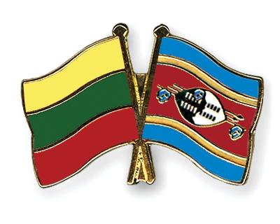 Fahnen Pins Litauen Swasiland