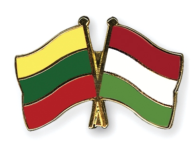Fahnen Pins Litauen Ungarn