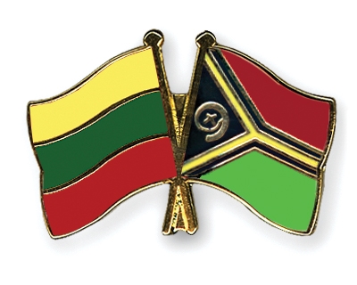 Fahnen Pins Litauen Vanuatu