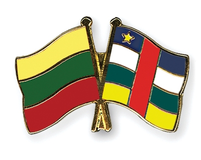 Fahnen Pins Litauen Zentralafrikanische-Republik