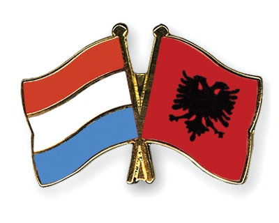 Fahnen Pins Luxemburg Albanien