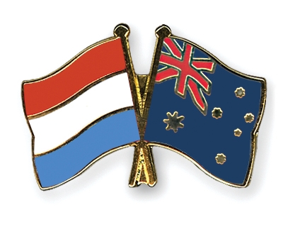 Fahnen Pins Luxemburg Australien