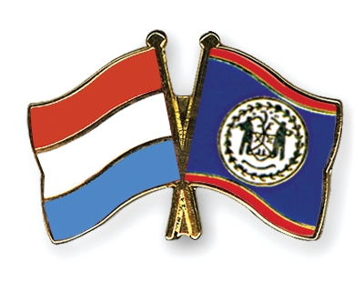 Fahnen Pins Luxemburg Belize