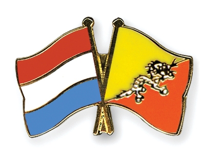 Fahnen Pins Luxemburg Bhutan