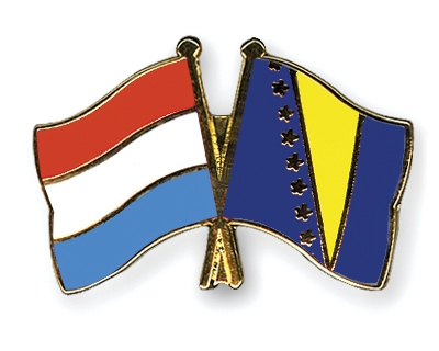 Fahnen Pins Luxemburg Bosnien-und-Herzegowina