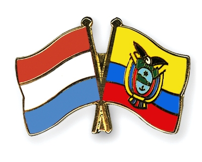 Fahnen Pins Luxemburg Ecuador