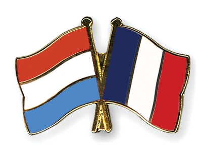 Fahnen Pins Luxemburg Frankreich