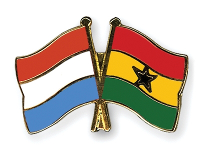 Fahnen Pins Luxemburg Ghana