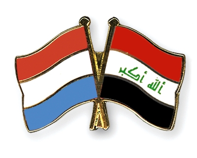 Fahnen Pins Luxemburg Irak
