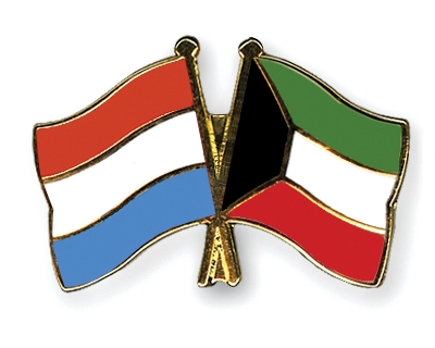 Fahnen Pins Luxemburg Kuwait