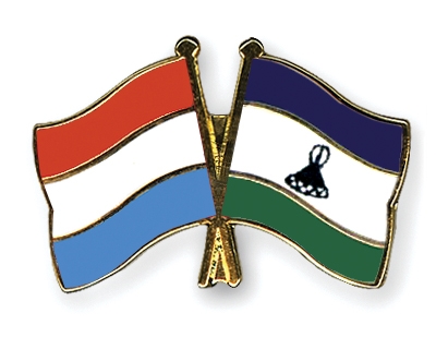 Fahnen Pins Luxemburg Lesotho