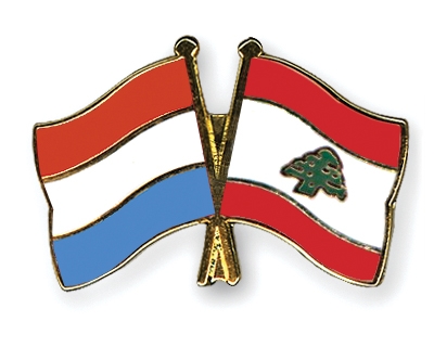 Fahnen Pins Luxemburg Libanon