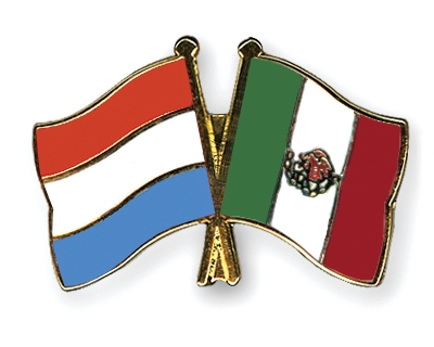 Fahnen Pins Luxemburg Mexiko