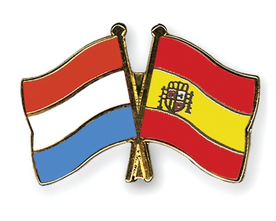 Fahnen Pins Luxemburg Spanien