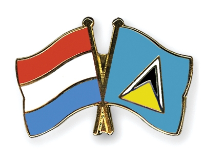 Fahnen Pins Luxemburg St-Lucia