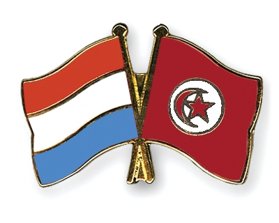 Fahnen Pins Luxemburg Tunesien