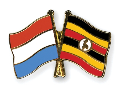 Fahnen Pins Luxemburg Uganda