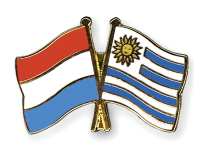 Fahnen Pins Luxemburg Uruguay