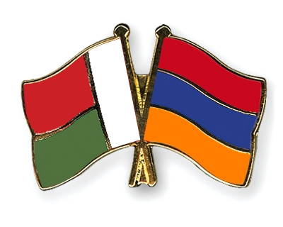 Fahnen Pins Madagaskar Armenien