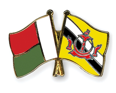 Fahnen Pins Madagaskar Brunei-Darussalam