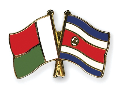 Fahnen Pins Madagaskar Costa-Rica