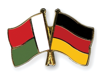 Fahnen Pins Madagaskar Deutschland