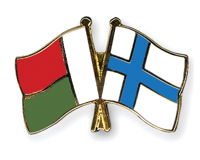 Fahnen Pins Madagaskar Finnland