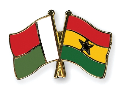 Fahnen Pins Madagaskar Ghana