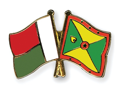 Fahnen Pins Madagaskar Grenada