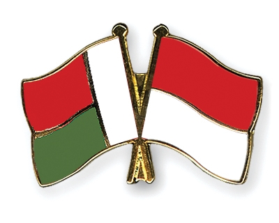 Fahnen Pins Madagaskar Indonesien