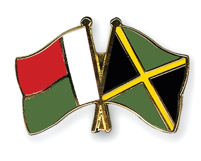 Fahnen Pins Madagaskar Jamaika