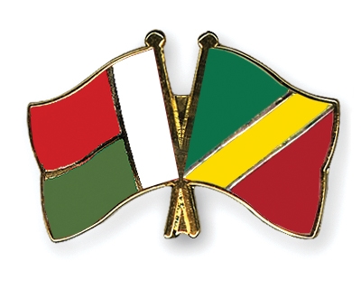 Fahnen Pins Madagaskar Kongo-Republik