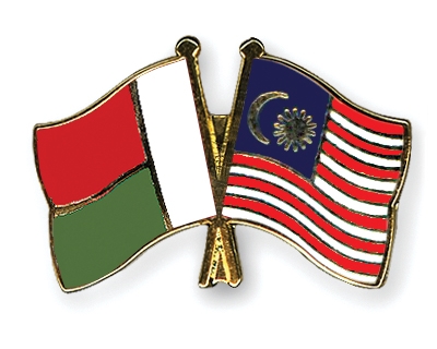 Fahnen Pins Madagaskar Malaysia