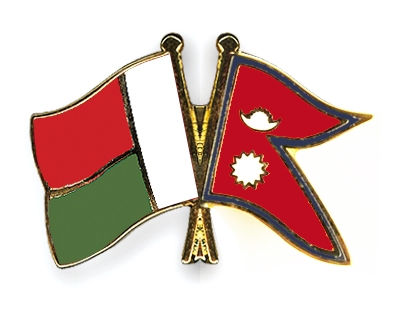 Fahnen Pins Madagaskar Nepal