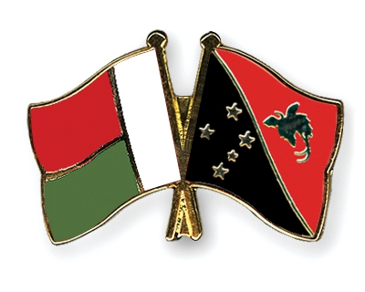 Fahnen Pins Madagaskar Papua-Neuguinea