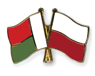 Fahnen Pins Madagaskar Polen