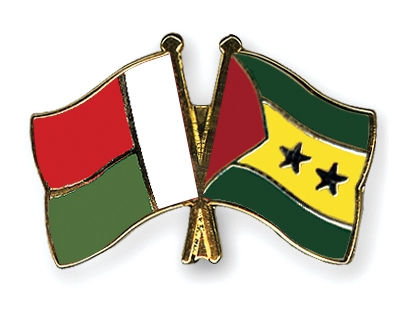 Fahnen Pins Madagaskar Sao-Tome-und-Principe